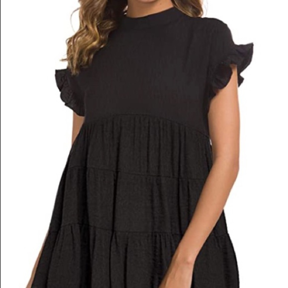 Black babydoll dress NWT